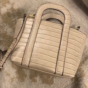 Tan faux Alligator bag
